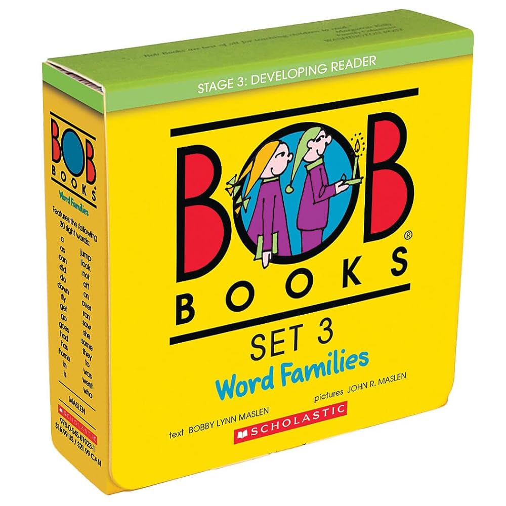 Bob Books - Word Families Box Set | Phonics, Ages 4 and up, Kindergarten, First Grade (Stage 3: Developing Reader)