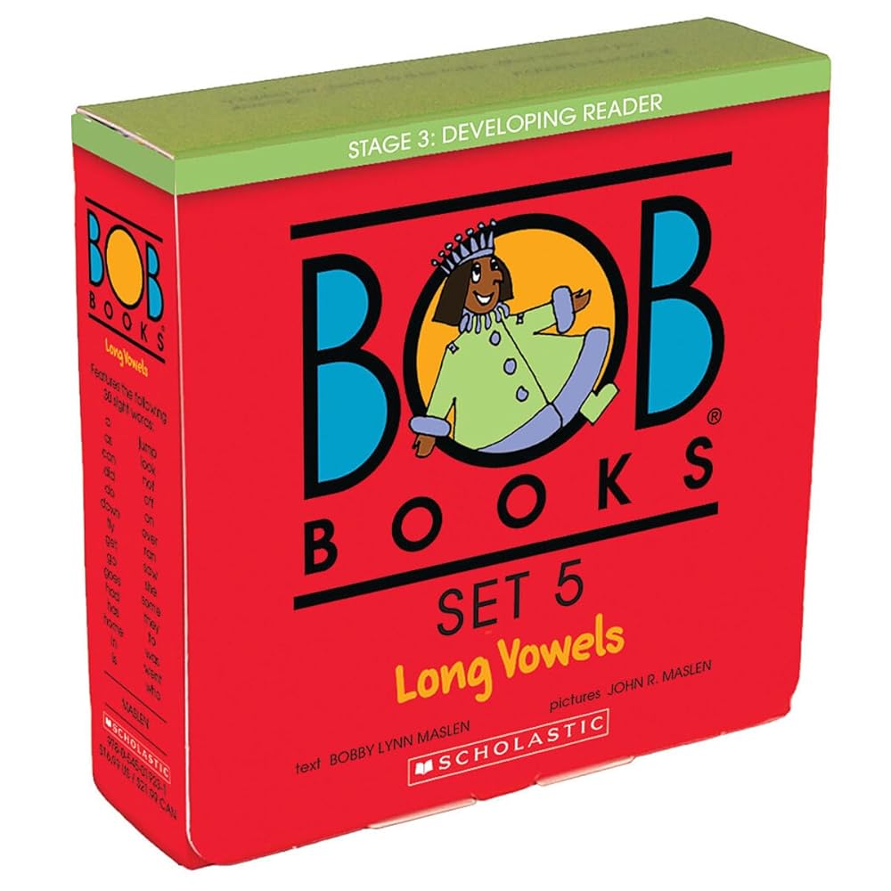 Bob Books - Long Vowels Box Set | Phonics, Ages 4 and up, Kindergarten, First Grade (Stage 3: Developing Reader)