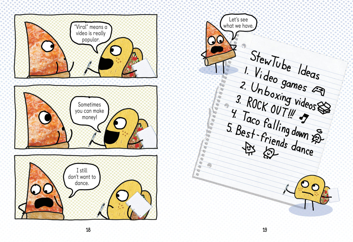 Pizza and Taco: Go Viral!: (A Graphic Novel) (Book #10)