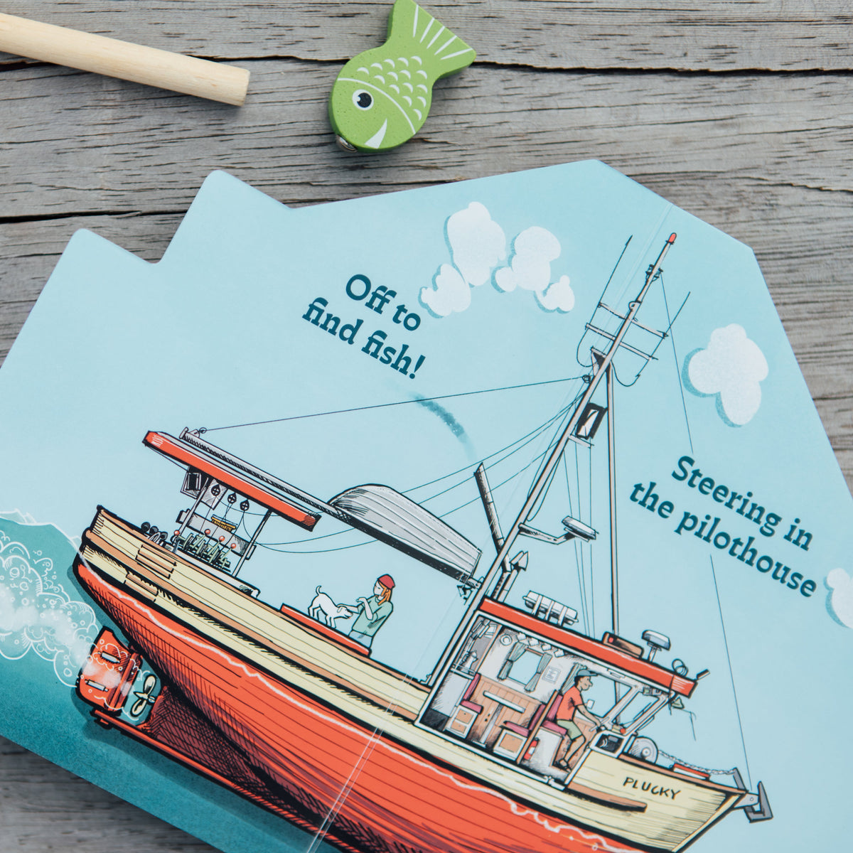 Working Boats: Salmon Troller (Board Book): A Look-Inside Book