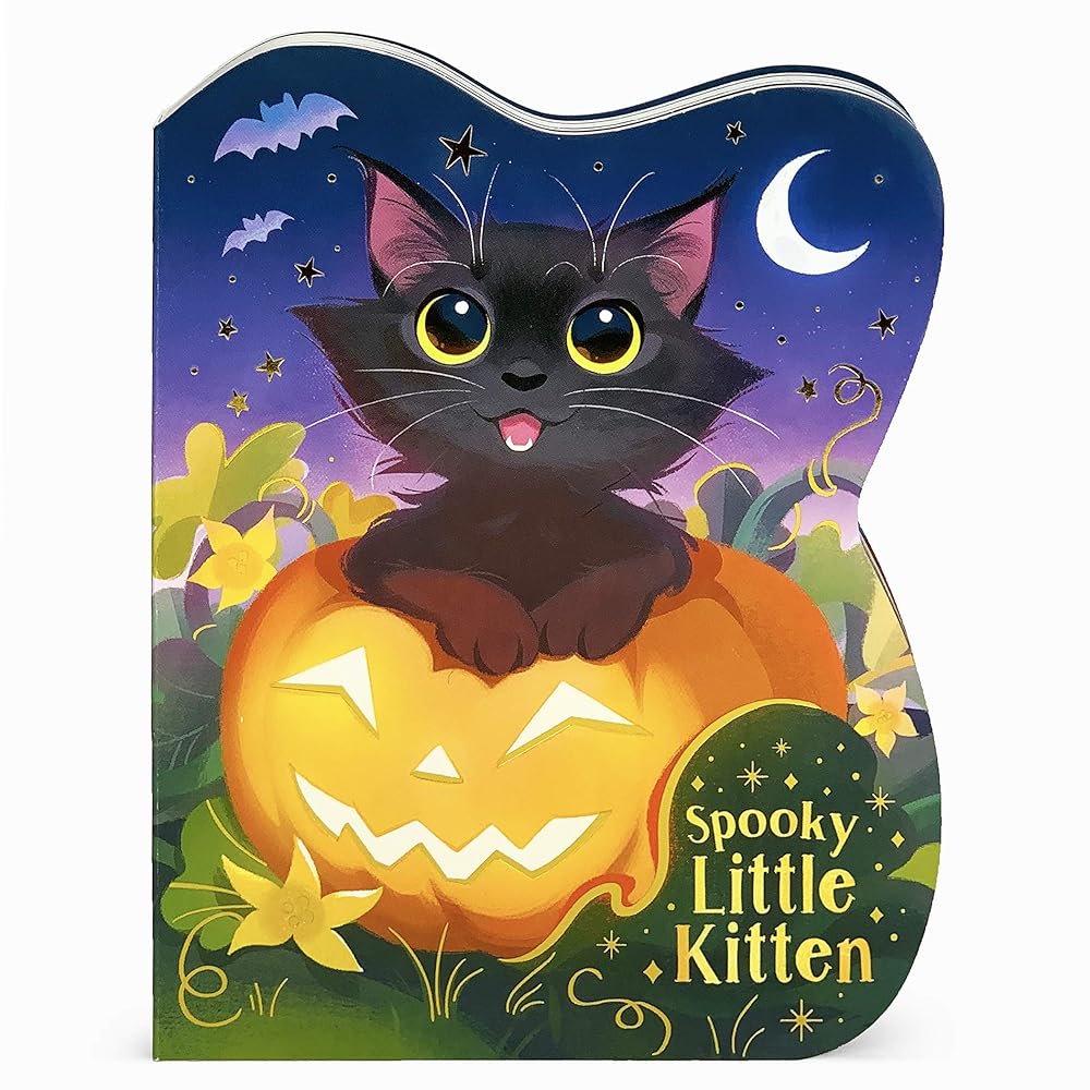 Spooky Little Kitten: A Halloween Shaped Board Book