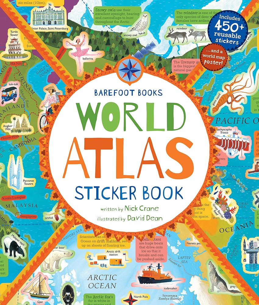 Barefoot Books World Atlas Sticker Book