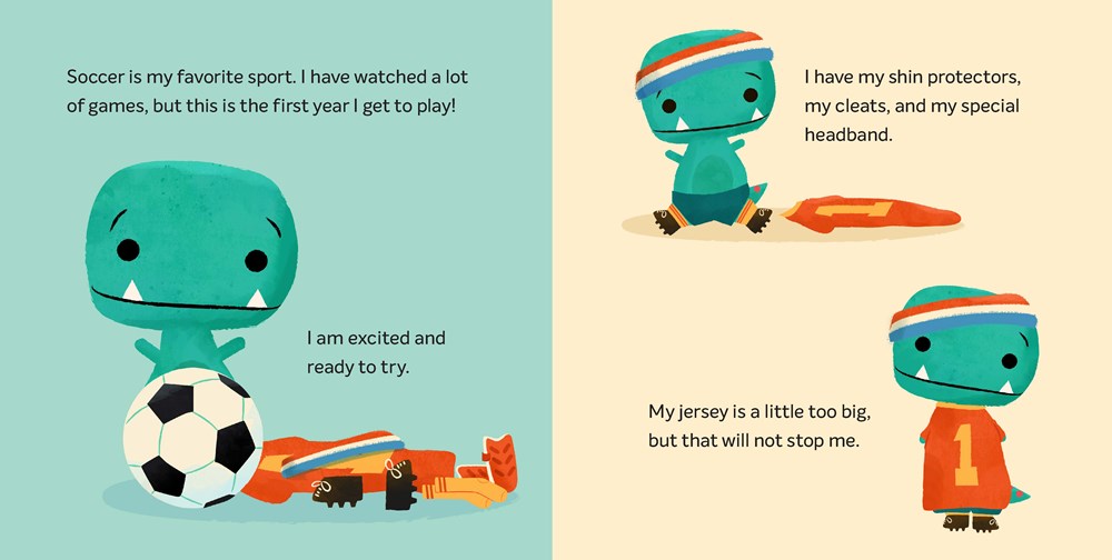 Tiny T. Rex Tries Soccer