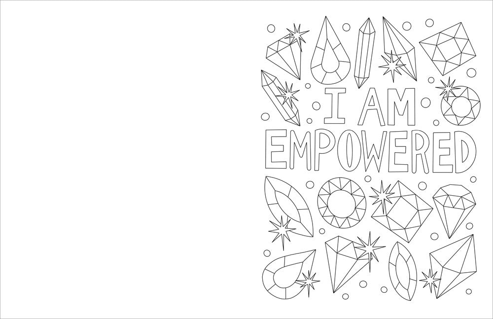 I Believe in Myself: 30 Empowering Coloring Designs for Girls